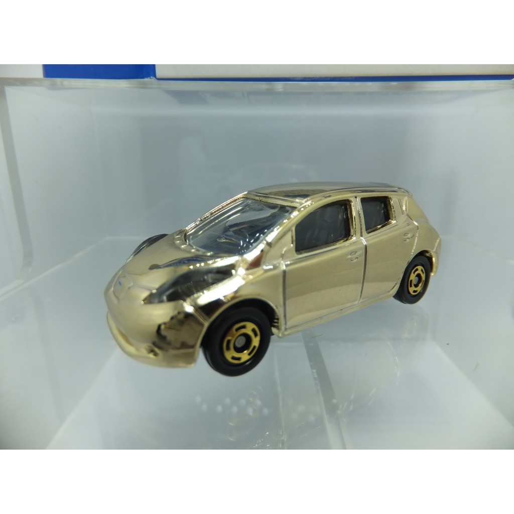 自藏品出清 TOMICA NISSAN LEAF 非賣品 電鍍金 多美