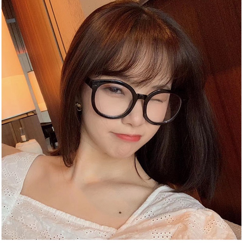 今年最新出廠阿拉蕾眼鏡平光鏡明星同款學生百搭情侶男女好看當季流行抖音自拍出國外拍大框圓框 蝦皮購物