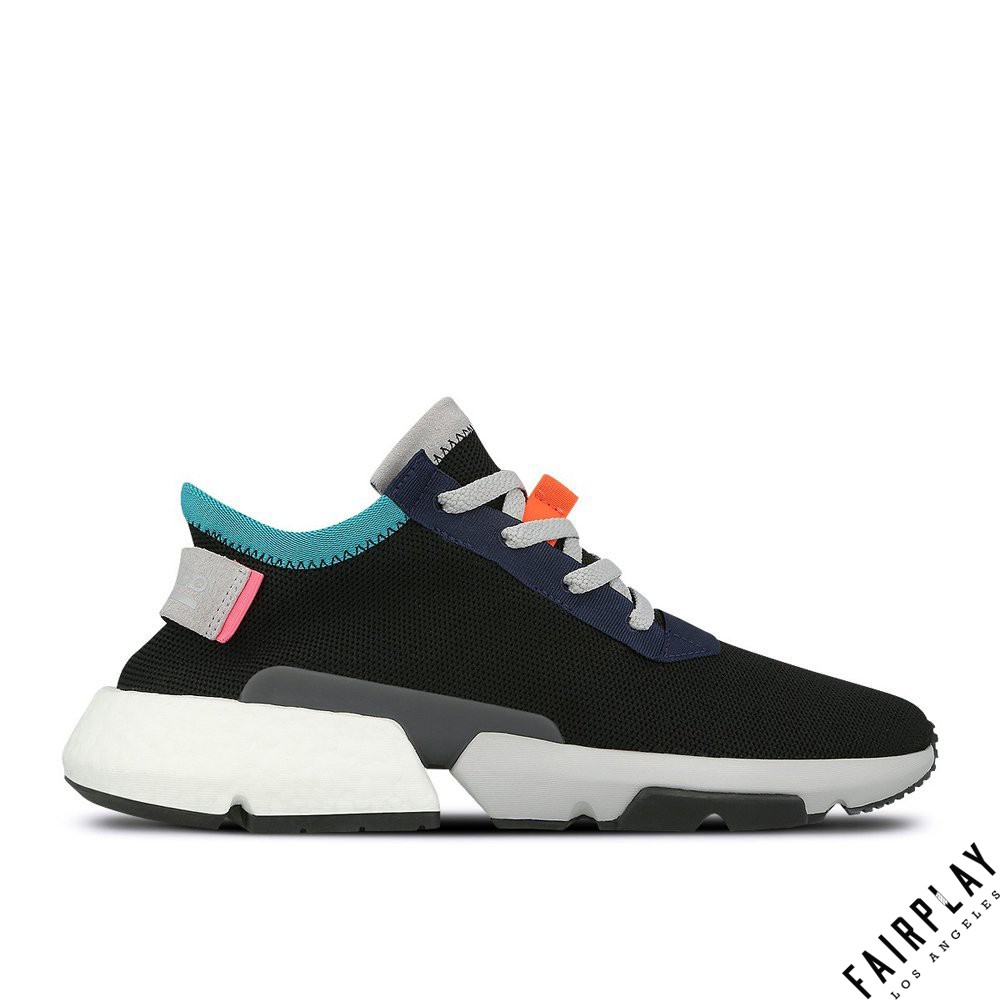 Adidas Originals POD S3.1 黑 男鞋 低筒 輕量 編織 運動鞋 慢跑鞋 南灣配色 B28080