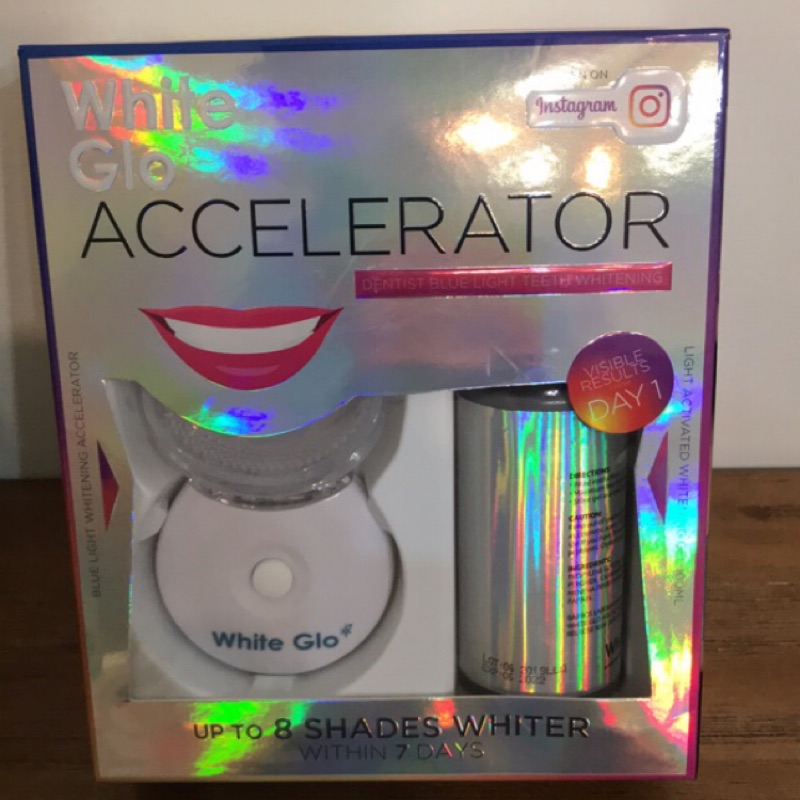 ＊現貨不用等！特價試賣＊最新包裝White Glo White Accelerator 牙齒美白儀