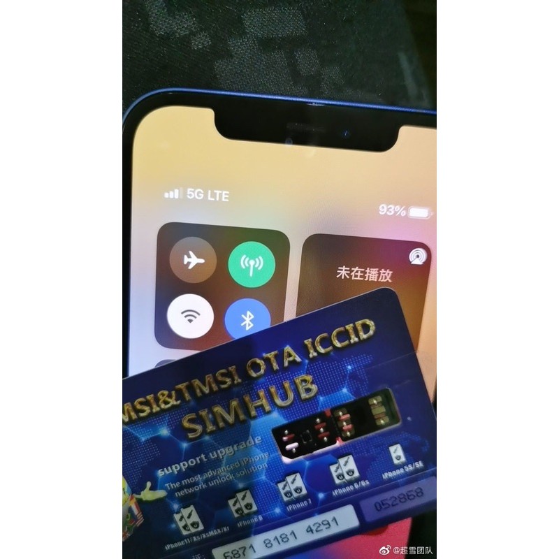 超雪v1 39v2版iphone 解鎖卡貼iphone 12 11 Xs Xr X 完美解鎖4g 熱點 蝦皮購物