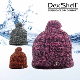 英國DEXSHELL BEANIE CABLE POMPOM防風防水 風雪帽 麻粒/混粉/混橘