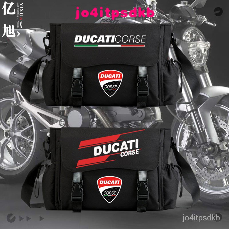 新款杜卡迪ducati機車個性街頭摩托車騎行潮流斜挎包男女時尚單肩包tt-Z