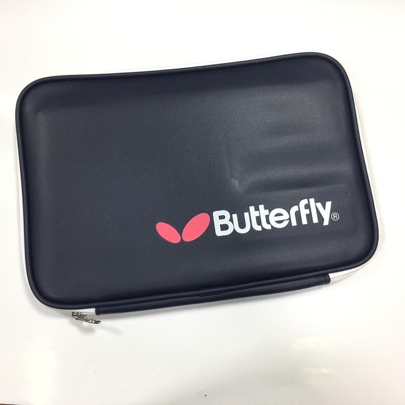 【育樂社】Butterfly蝴蝶 兩支裝桌球方形拍袋 台灣製 拍套 乒乓球 收納袋 球盒