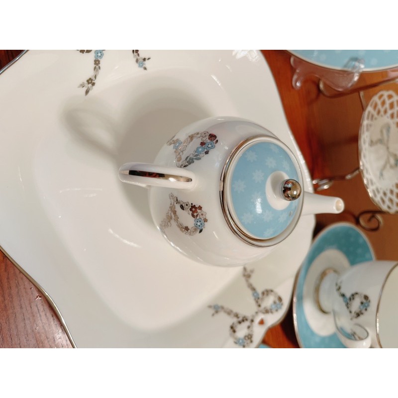 日本 鳴海 NARUMI  心心相印系列 蝴蝶結 茶壺