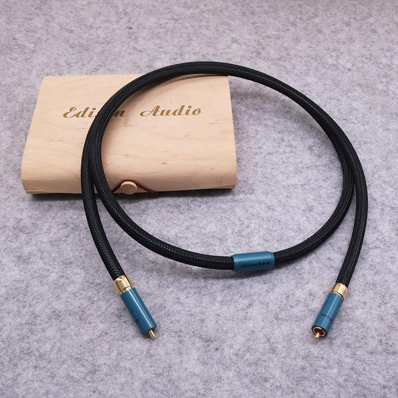 ~ Edison audio ~ 愛迪聲 75歐姆 RCA數位同軸線 訊號線 DAC 重低音線~