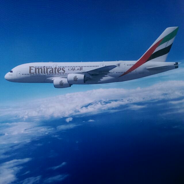 現貨阿聯酋航空A380 世博彩繪機 1:500 合金飛機模型