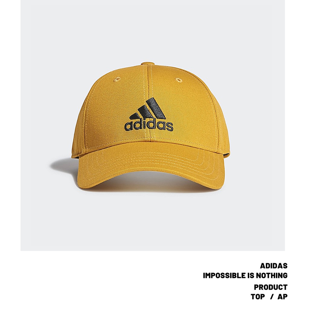 全新正品快速出貨Adidas 愛迪達帽子棒球帽老帽帽子土黃黃色GE0633 