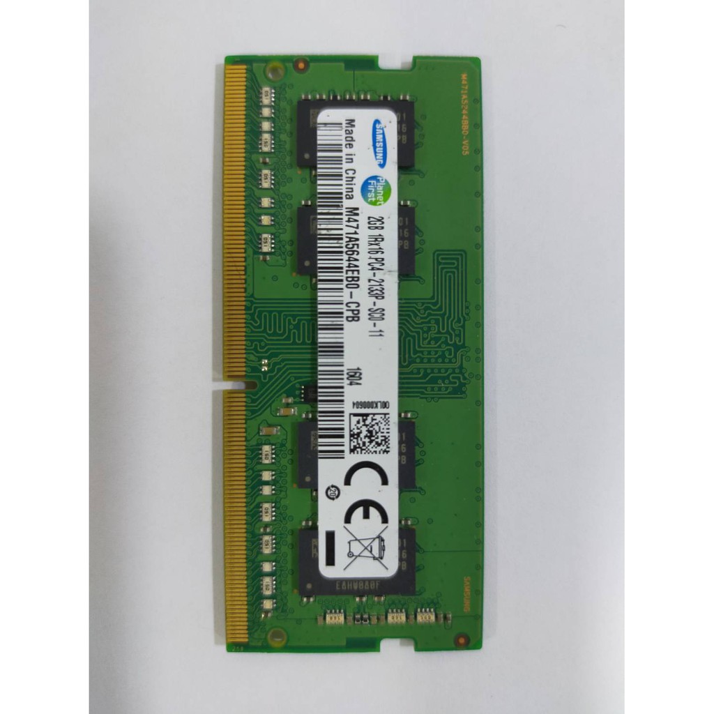 Samsung 三星 2GB 1Rx16 PC4-2133P / 2144P NB 筆電用 記憶體 (二手良品)