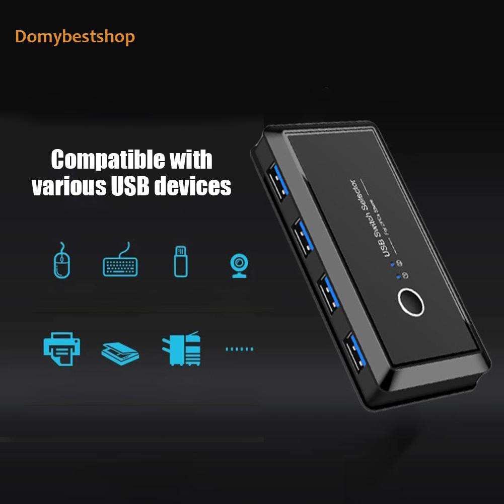 Db Hotusb 3 0 Kvm切換器2台pc共享4台打印機監視器切換器 蝦皮購物