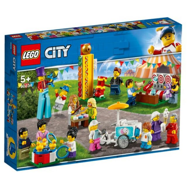 樂高 LEGO 60234 人偶套裝 遊樂園 園遊會 小丑 冰淇淋車 小鴨 CITY 系列