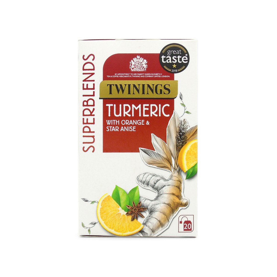 Twinings 綜合茶- (薑黃，柳橙，茴香) 20包