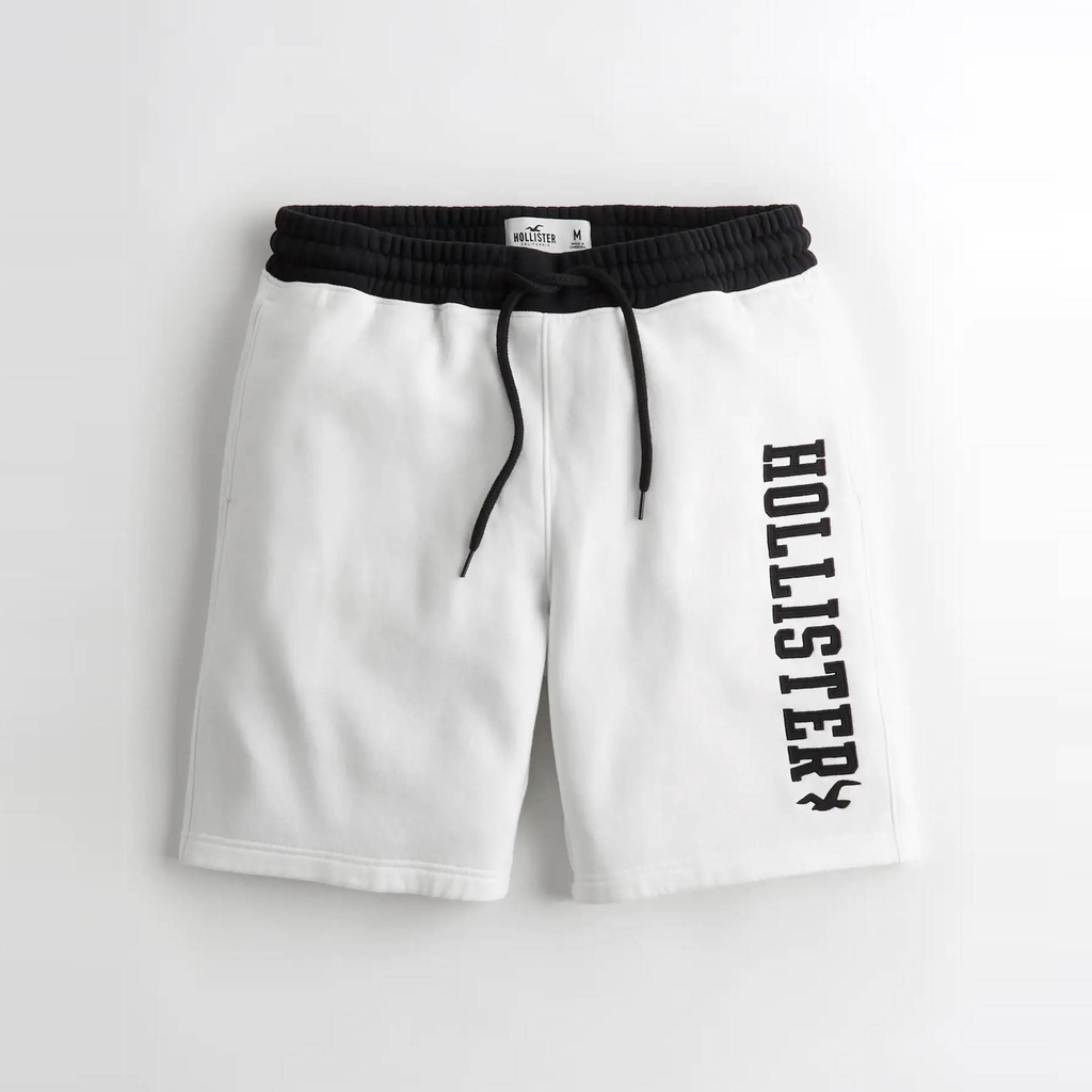 【HOLLISTER Co.】【HCO】HC男棉短褲黑腰黑字白 F02220707-04