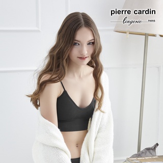 【pierre cardin 皮爾卡登女性內衣】細肩高彈力無鋼圈內衣 (單件-blk黑)-209-2359s