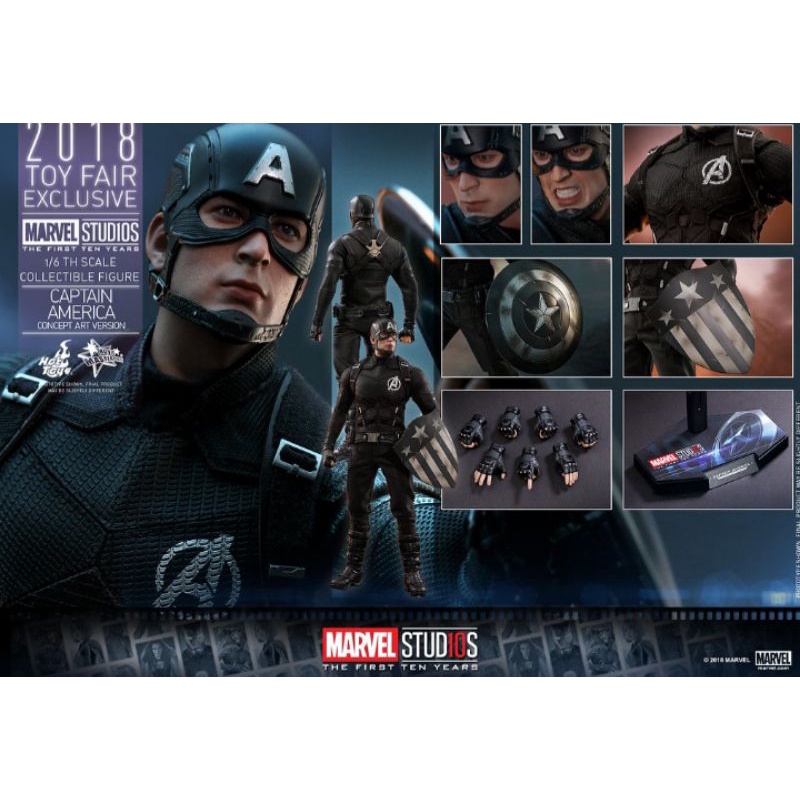 野獸國 Hot Toys MMS488 漫威 美國隊長 十週年 概念藝術版 非 MMS536 MMS480 MMS360