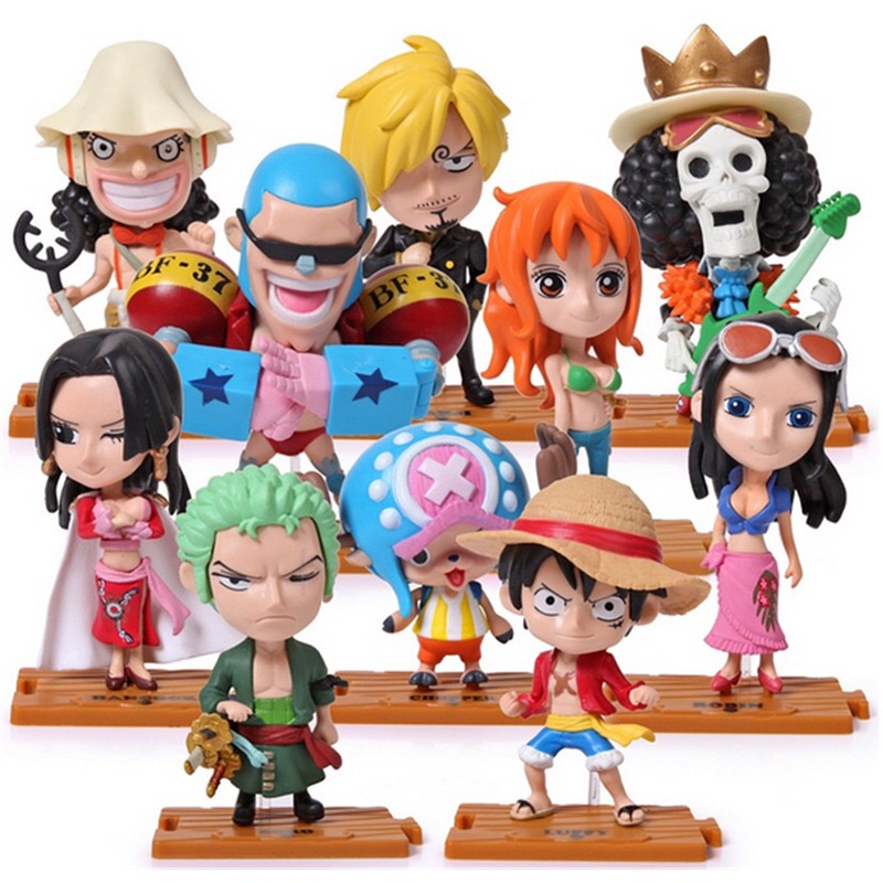 海賊王 One Piece 路飛 山治 索隆 女帝 烏索普 喬治 羅賓 娜美Q版公仔人偶模型玩具娃娃孩子