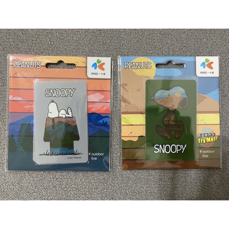 現貨 快速寄出 史努比 SNOOPY ㄧ卡通 壯麗浩瀚 無盡綿延一卡通 透卡 透明卡 變色卡 感溫變色卡