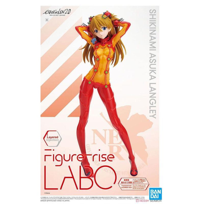 神通模型 (現貨) BANDAI 新世紀福音戰士 Figure-rise LABO 式波 明日香 蘭格雷