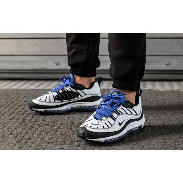 Nike Air Max 98 Racer Blue 藍黑 螢光綠 英國公司貨 640744-103