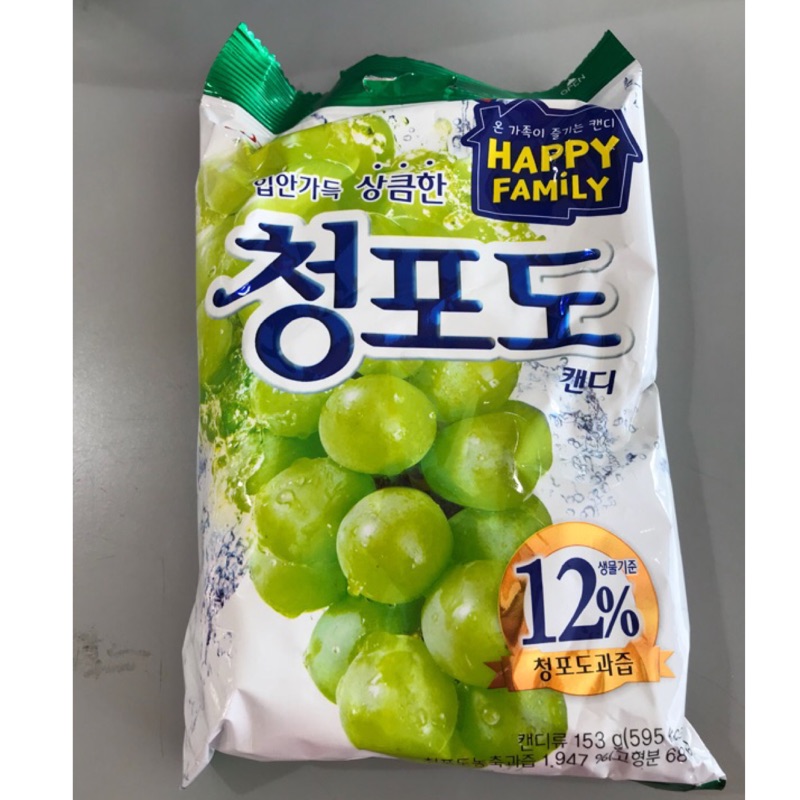 出國必買👍韓國🇰🇷 Lotte 樂天 青葡萄糖🍬 淨重153g