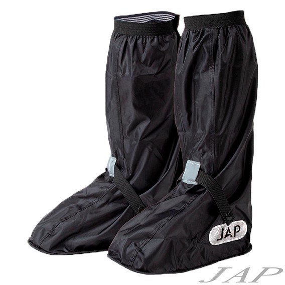 JAP YW-R702 尼龍薄底反光鞋套 防水高筒雨鞋 高級硅膠止滑 反光條 縫線密封防水條
