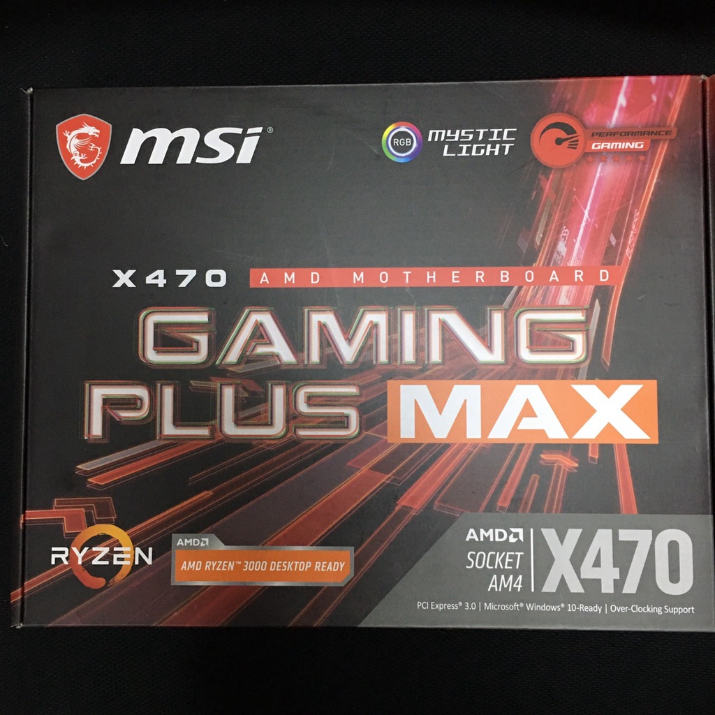MSI 微星 X470 GAMING PLUS MAX  全新現貨📌附購買證明📌自取價2590