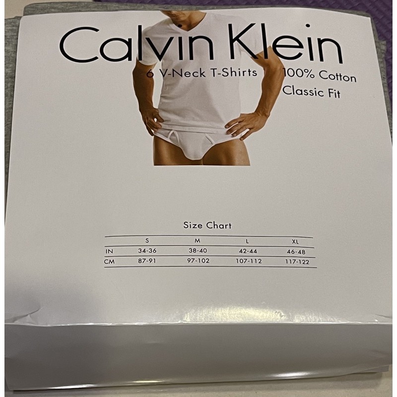 Calvin klein 灰色 3件式 短袖V領內衣 好市多 ck one size XL costco