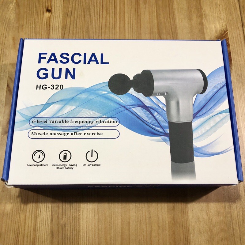 全新現貨Fascial gun筋膜槍 運動按摩 肌肉放鬆（藍色）