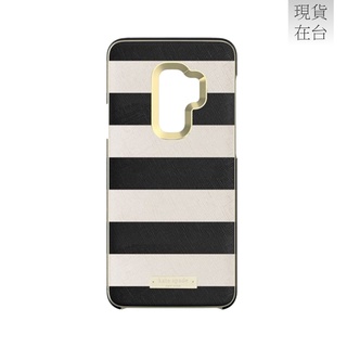 SAMSUNG Galaxy S9+ Kate Spade 原廠黑白條紋硬殼背蓋 (台灣公司貨)