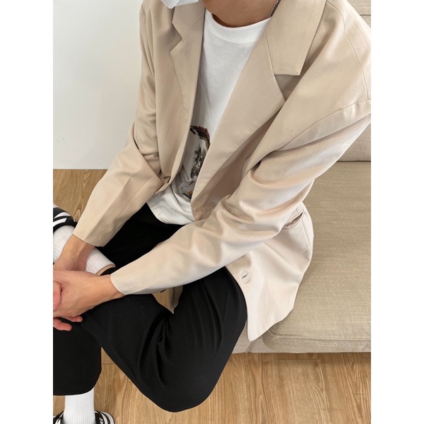 Image of 【KOREA MOOS】標配經典長袖 西裝外套 軟墊肩 西裝 外套 穿搭  質感 休閒西裝外套 #6