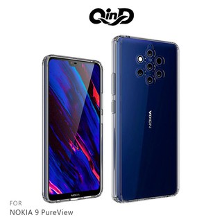 現貨 QinD NOKIA 9 PureView 雙料保護套 軟邊硬殼 手機套 背蓋 透明殼
