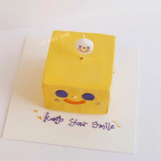 [現貨］韓國ins 彩色白臉笑臉生日蠟燭 可愛款 ～慶生蛋糕裝飾