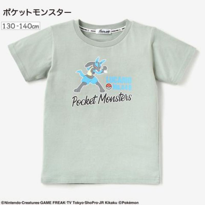 ☞現貨130、140 新品特價 ♡日本童裝 Pokémon精靈寶可夢 神奇寶貝 路卡利歐短袖上衣 短T 棉T $470