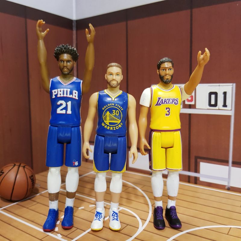 ⭐喔啦玩具店⭐二手品 SUPER7 NBA CURRY AD JOJO 76人 湖人 勇士  3.75吋 球員 可動人偶