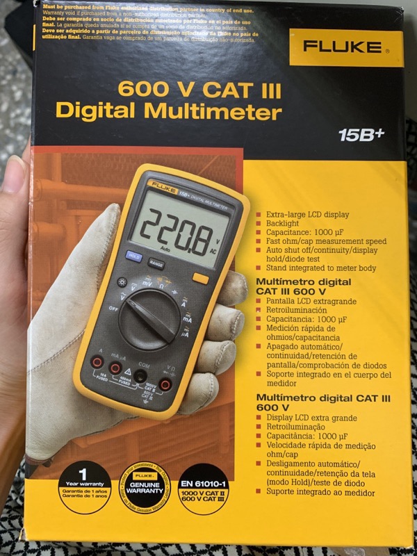 FLUKE 15B+ Plus 新型 數位萬用電錶 數位萬用表 美國福祿克