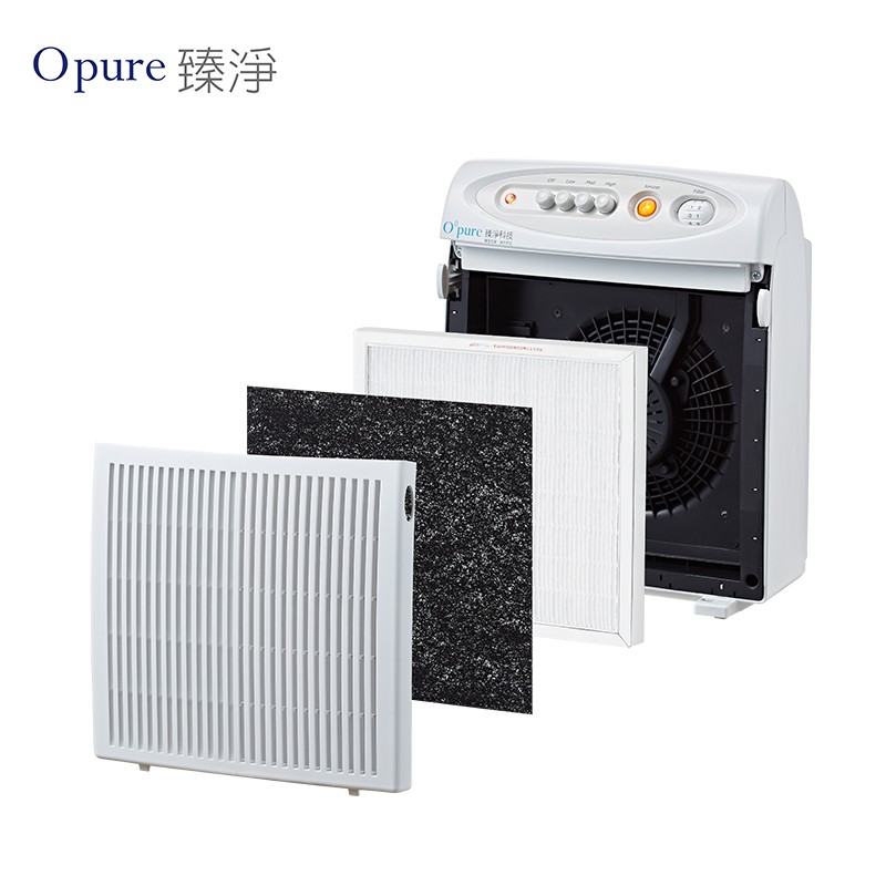 Opure 臻淨 A1 mini前置含沸石活性碳濾網+抗敏HEPA濾網 適用Honeywell 16300  廠商直送