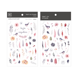 MU【Print-On Stickers轉印貼紙】No.122 | Rub-On Sticker