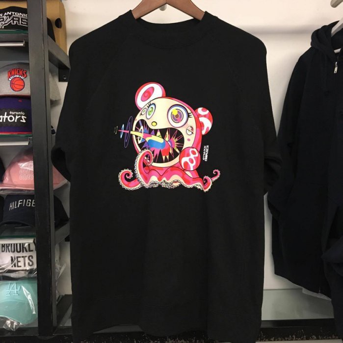 BEETLE 現貨 MURAKAMI TAKASHI COMPLEXCON 限定 村上隆 章魚 黑色 大學TEE M