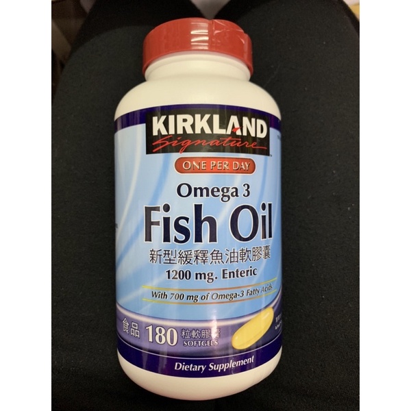 Costco 好市多 Kirkland Signature 科克蘭 新型緩釋魚油軟膠囊180粒