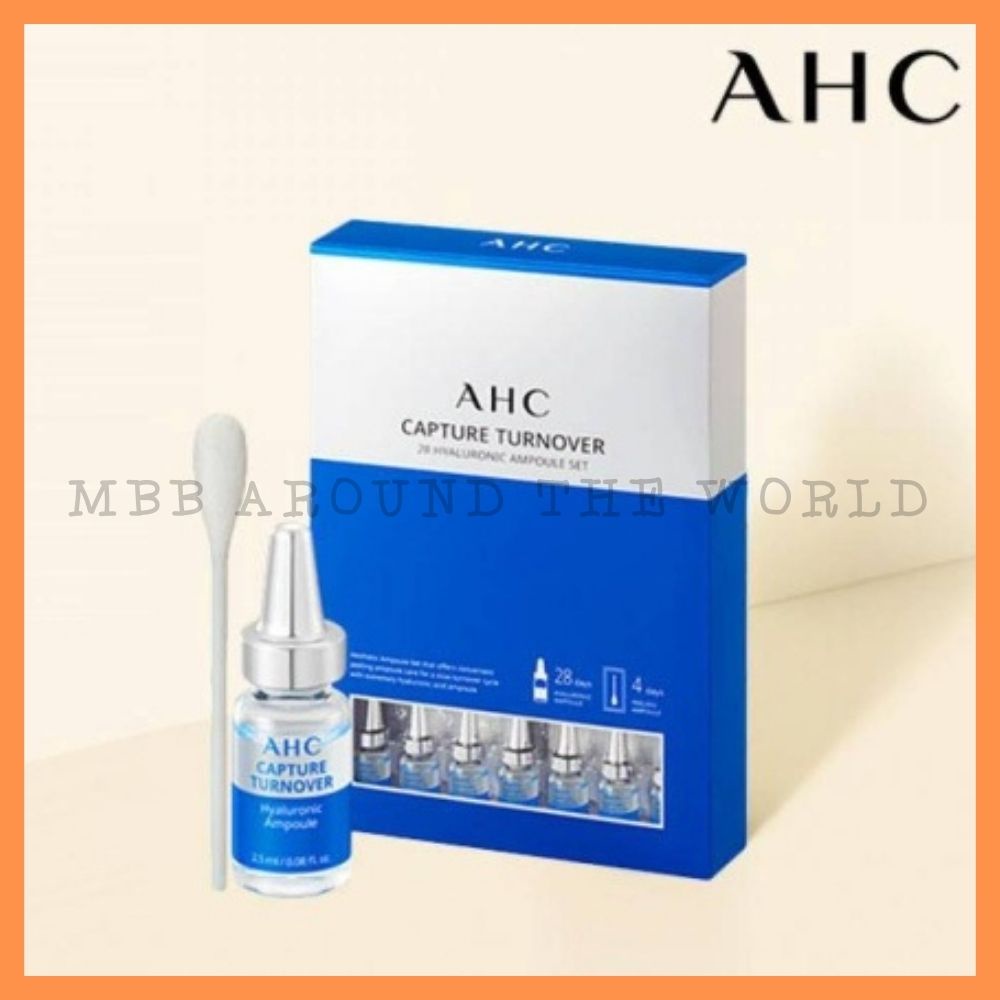 [MBB🇰🇷現貨附發票]韓國 AHC 28天玻尿酸集中護理安瓶25ml+軟化角質精華棒四入