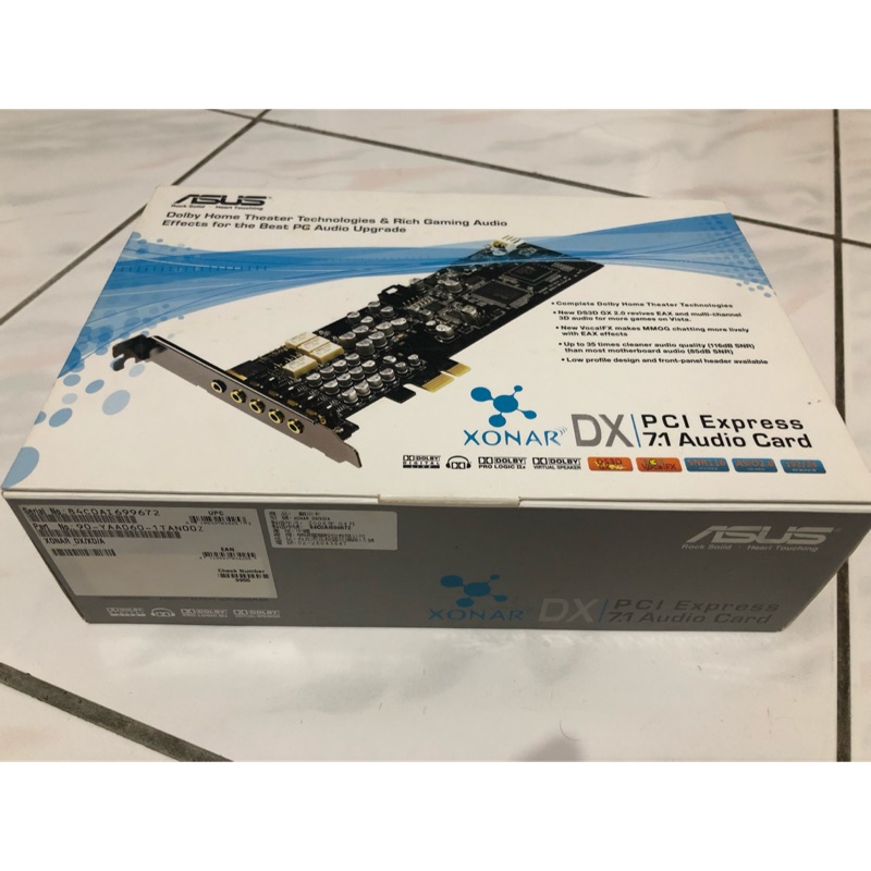 ASUS XONAR DX 7.1 PCIE 音效卡