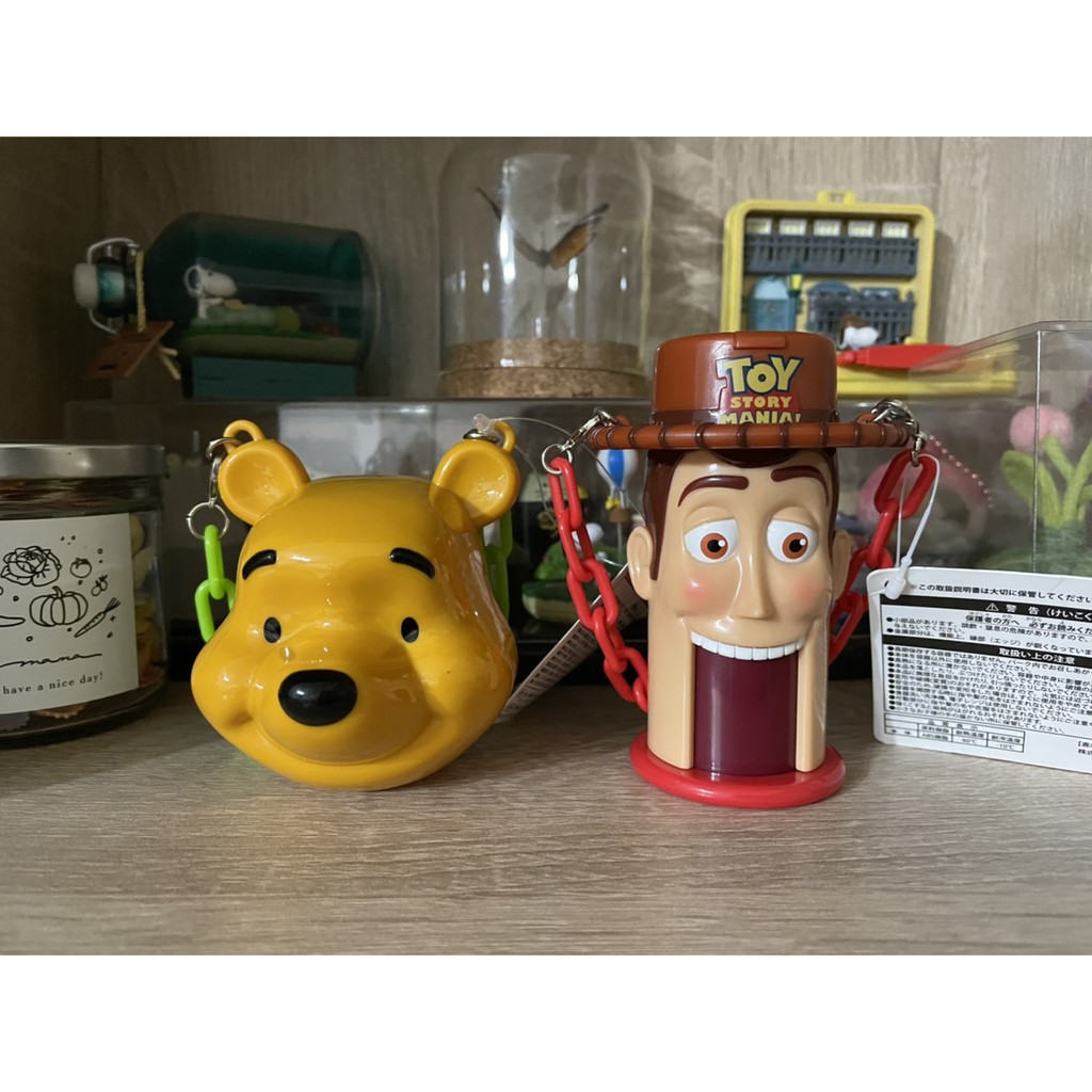 東京海洋迪士尼 2018 限定款 胡迪 糖果罐 活動式 皮克斯 小熊維尼糖果罐