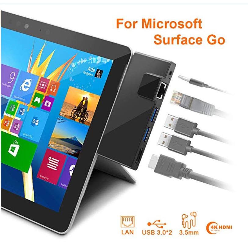 Surface Go 配件 藍芽背光鍵盤 Mini Dock 迷你擴充座