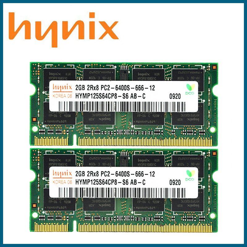 4gb 2PCS 2GB DDR2 800 800MHz PC2-6400 200Pin 筆記本電腦筆記本 SODIMM