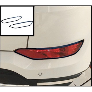 圓夢工廠 Hyundai 現代 Tucson 2016~2019 烤漆黑 後霧燈框飾貼 後反光片框飾貼 後保桿飾貼