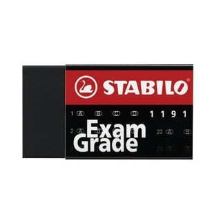 STABILO鵝牌Exam Grade黑色環保橡皮擦(小1191N)PVC FREE＊無毒橡皮擦 36個/盒