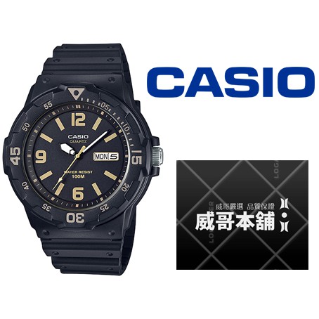 【威哥本舖】Casio台灣原廠公司貨 MRW-200H-1B3 100公尺防水石英錶 MRW-200H