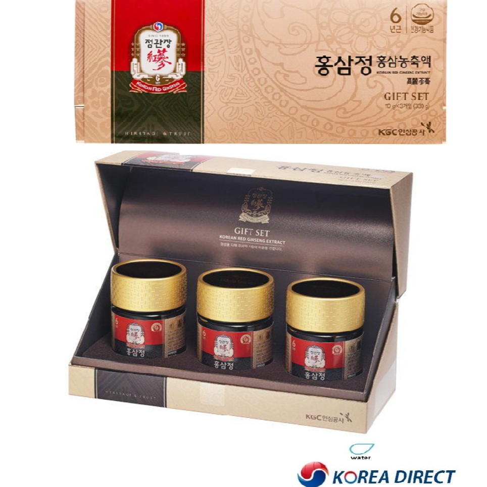 韓國 正官庄紅蔘精濃縮液高麗蔘膏110gx3瓶禮品套裝