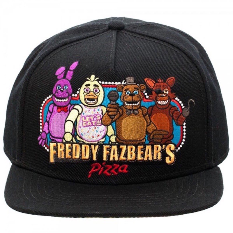 小步媽咪美國直送~Five Nights At Freddy's玩具熊的五夜後宮 精緻刺繡Pizza棒球帽(現貨到)
