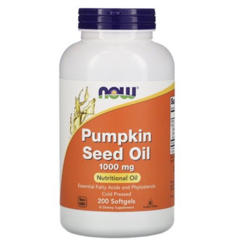 [兩罐免運] 大包裝 Now Foods Pimpkin Seed Oil 南瓜籽油 1000mg 200顆
